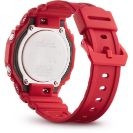Casio G-SHOCK Reloj Resistente a Golpes Multifunción con Iluminación LED y Cronómetro - Rojo