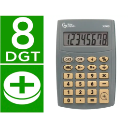 Liderpapel Calculadora XF03 Bolsillo 8 Dígitos Gris 99x64x9 mm con Pilas Precio: 4.49999968. SKU: B166DS9357