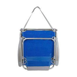 Silla playa plegabel aluminio 4 posiciones gomera 51x45x76 cm con cojin y bolso.