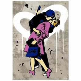 EDUCA EDU1747456939026 Puzzle El Beso, Chico de la Televisión 1000 piezas - 68x48 cm - Adultos +12 años