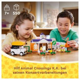 Lego Animal Crossing 77052 Kéké en la Plaza Juguete para Construir con Cafetería