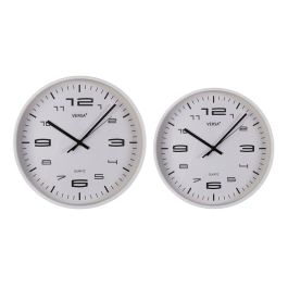 Reloj de Pared Versa Blanco Plástico 25 x 25 x 4 cm