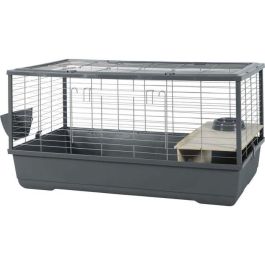 Zolux ZOL1719260326669 Jaula Néolife Connect para conejos y cobayas 101,5 x 54 x 51 cm Gris
