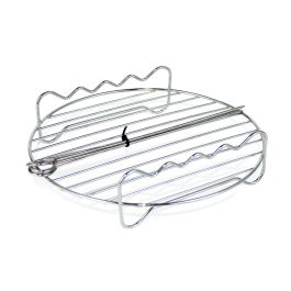 Inde Rejilla Redonda para Airfryer con 3 Pinchos, 19.5x19.5x5 cm (12 Unidades)