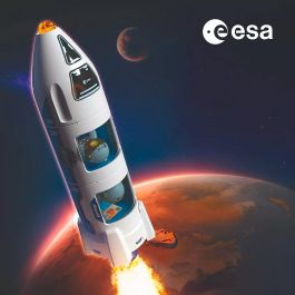 Playmobil - Cohete a Marte de la ESA 72011 Modular con Grúa y Astronautas, Set de Construcción y Juego Espacial para Niños +4 años