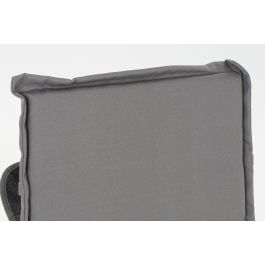 DKD Home Decor Cojín de Silla Boho Exterior Poliéster Gris/Negro 4 x 115 x 42 cm Resistente UV