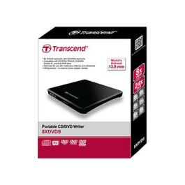 Transcend 8X DVD, SLIM TYPE, USB, BLACKPortable DVD Writer Black,