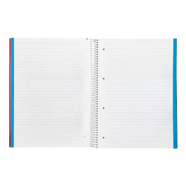 Liderpapel Jolly Cuaderno espiral A4 Multidisciplina, Tapa Forrada, 140 Hojas 75gr