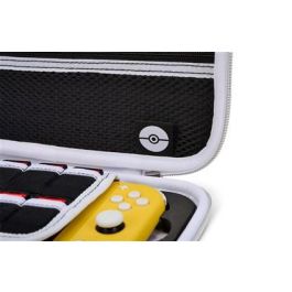 Power A 1522749-01 Estuche Protector Compacto Nintendo Switch OLED, Switch y Switch Lite Pikachu Negro/Plata