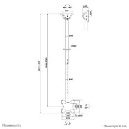 Soporte de Mesa para Pantalla Neomounts CL35-340BL12 50 kg 23"-42" Soporte de Mesa para Pantalla Neomounts CL35-340BL12 50 kg 23"-42"