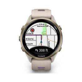 Garmin Forerunner 970 Reloj Inteligente Deportivo GPS, Pantalla AMOLED Táctil 1.4", Titanio Soft Gold 47mm, Compatible con iPhone y Android