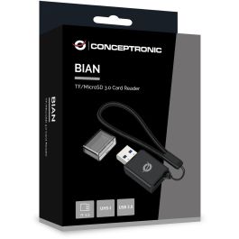 Conceptronic Lector Tarjetas USB 3.0 BIAN07B hasta 5Gbps Negro
