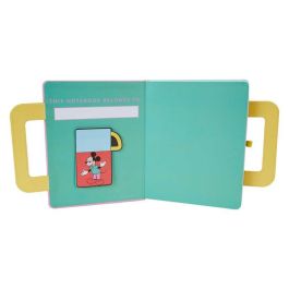 Loungefly Cuaderno Mickey and Friends Disney Piel Vegana con Notas Adhesivas y Apliques 20x12.5cm