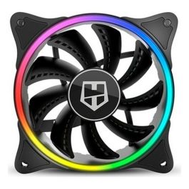 Nox Ventilador X-FAN 120 mm ARGB, Doble Anillo LED RGB Rainbow, Ultra Silencioso, Gran Flujo de Aire