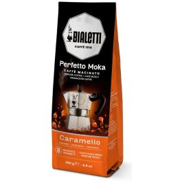Bialetti 096080467 Café Molido Perfetto Moka Caramello 250 g, Tueste Medio, Intensidad 8