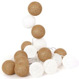 Home Deco Light Guirnalda Luz 20 Led Blanco y Oro para Decoración Hogar Precio: 6.7899997. SKU: B174C3X95H