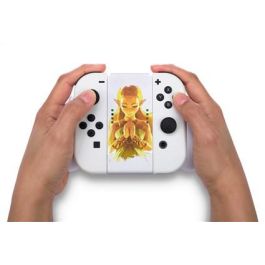 Mando Gaming Powera NSAC0059-01 Nintendo Switch Blanco/Dorado