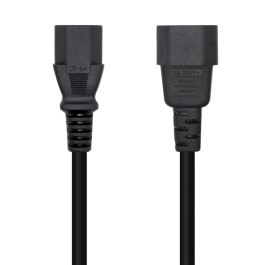 Cable Alimentación Aisens A132-0532/ IEC C13 Hembra - IEC C14 Macho/ 10m/ Negro Precio: 14.49999991. SKU: B19S2HNEWK