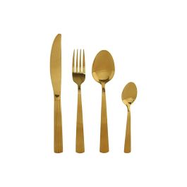Cuberteria Basicos DKD Home Decor Dorado 7 x 24 x 15 cm Set de 16 Precio: 35.69000028. SKU: B192K3927P