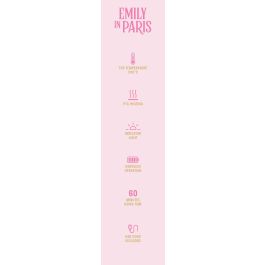 Inde Cepillo Alisador Recargable Emily In Paris, 19,5 cm de largo, óptimo para uso en viaje (12 Unidades)