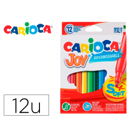 Carioca Rotulador Joy Caja de 12 Unidades Colores Surtidos Punta Fina Lavable Sin Gluten Precio: 1.79000019. SKU: B1J65LRY53