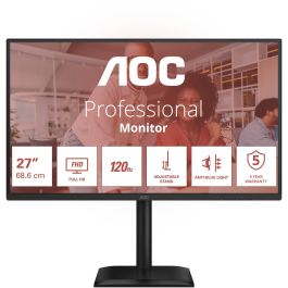 AOC Monitor 27E4CV 27" QHD 2560x1440 120Hz 4ms IPS HDMI DP USB-C 90W Power Delivery, Soporte Ajustable, Negro Precio: 338.3765. SKU: B1E3DDQX98