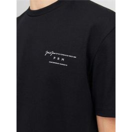 Camiseta de Manga Corta Hombre Jack & Jones 12245400-178012 Negro (S)
