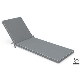 DKD Home Decor Cojín Tumbona Terraza Y Jardín Gris Claro Blanco 60 x 5 x 190 cm Precio: 60.5. SKU: B14CMPVG5B