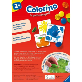 Ravensburger 207978 Colorino Juego Educativo para Niños con Peones de Colores para Aprender Colores, Palabras, Animales y Objetos