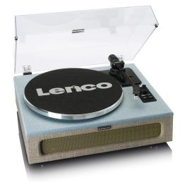 Lenco LS-440BUBG - Tocadiscos Vinilo con 4 Altavoces Integrados, Plato Giratorio