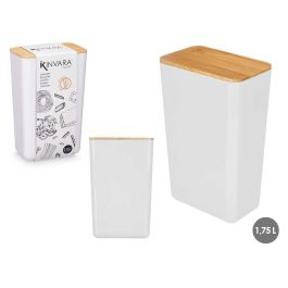 Tarro Rectangular Alto Blanco 1,75L Kinvara 13X20CM (8 Unidades) Precio: 25.69000005. SKU: B1B6297TZ6