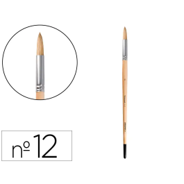 Liderpapel Pincel nº 12 Punta Redonda Pelo de Cerda para Pintura al Oleo y Acrílica Certificado FSC Precio: 27.9752. SKU: B142XB7V86