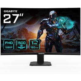 GIGABYTE GS27FC Monitor Gaming Curvo 27" FHD (1920x1080) 180Hz 1ms FreeSync Premium HDR Ready HDMI DP Precio: 186.49999951. SKU: B1JXB5PLBD