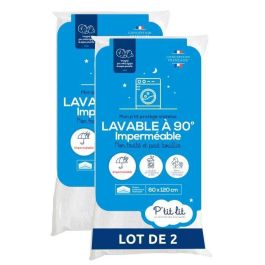 Juego de 2 Protectores de colchón para bebé - 60x120 cm - Protector de colchón impermeable y microtranspirable - Lavable a 90°C - Suave y silencioso Precio: 30.79000001. SKU: B1K2GGEJED