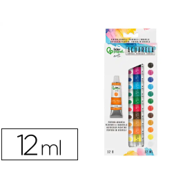 Liderpapel Pintura de Acuarela Caja 12 Tubos de Aluminio 12 ml Colores Surtidos Precio: 7.1874. SKU: B1K83FVA2X