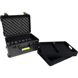 SBG Estuche de Transporte para 7 Micrófonos HF y Accesorios, Cierre TSA para Viaje