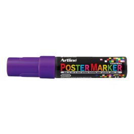 Artline Rotulador EPP-12 Punta Rectangular 12 mm Violeta para Cartelería y Superficies Varias