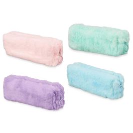 Pincello Estuche Rectangular Pompon Surtidos - Azul, Verde, Morado, Rosa - 22x5x7 cm (24 Unidades)