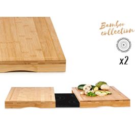 Kinvara Set 2 Tablas de Cocina Vitro de Bambú, 28 cm, Protección y Superficie de Trabajo Libre de Alérgenos (6 Unidades)