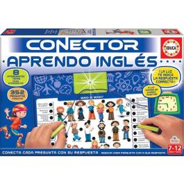 Educa Juego Conector Aprendo Inglés, 8 Láminas 352 Preguntas, Educativo Interactivo Sonidos y Luces, Edad 7-12 Años, Español/Inglés