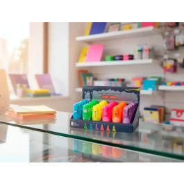 Imaginovo Rotulador Fluorescente Safari Glow Neon Animales y Clip Surtidos para Resaltar Notas