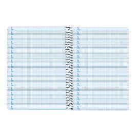 Cuaderno Espiral Liderpapel Cuarto Pautaguia Tapa Dura 80H75 gr Cuadro Pautado 5 mm Con Margen 6 unidades