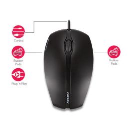 Cherry Gentix Illuminated Ratón Óptico USB Tipo A 1000 DPI Negro Ambidextro