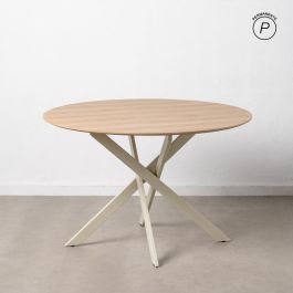 Mesa Comedor Natural-Crema Dm-Metal 120 X 120 X 75 cm Precio: 235.0062. SKU: B1D66J7WHS