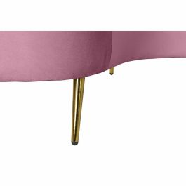 Sofa Sixties DKD Home Decor Rosa Dorado 120 x 84 x 210 cm