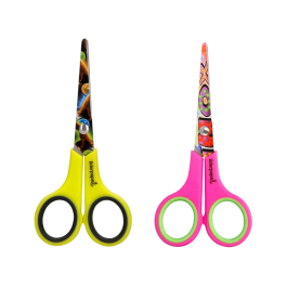 Liderpapel Tijeras Hip Hop 14cm Hojas Acero Inoxidable Mango Plástico Punta Redonda Unidad