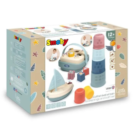Smoby Caja Despertar y Baño 3032161401041 - 3 Juegos de Despertar para Bebés a Partir de 12 Meses, Fabricado en Francia