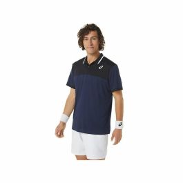 Polo de Manga Corta Hombre Asics Court Azul marino