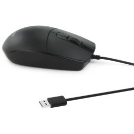 EQUIP Ratón Óptico USB-A Silencioso Ambidextro 1200 DPI Cable 1.5m Negro 245117