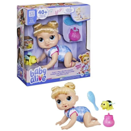 Baby Alive Harper Hugs Muñeca Electrónica Que Gatea, HASF97095X2, Cabello Rubio, Para Niños de 3 Años en Adelante, 27 cm Precio: 53.49999996. SKU: B12N28HC7X